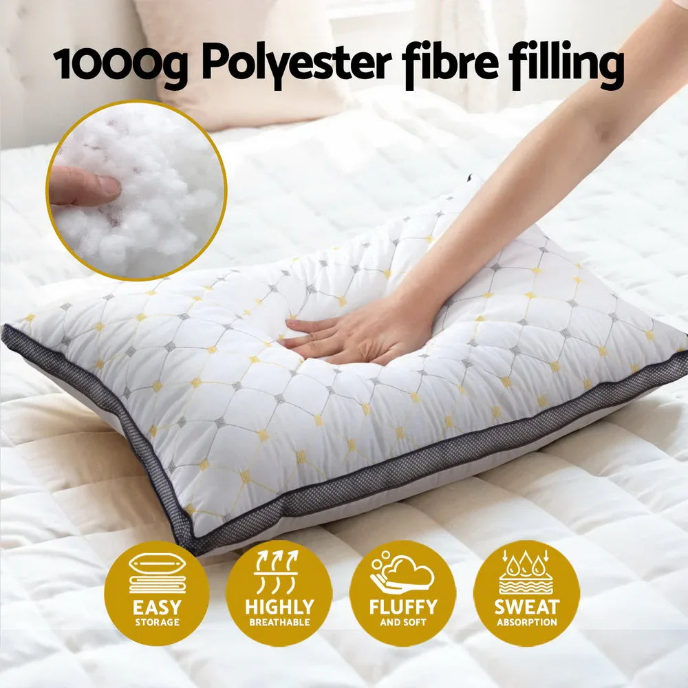 Giselle 4pcs Pillows Microfibre - Mekamart Australia