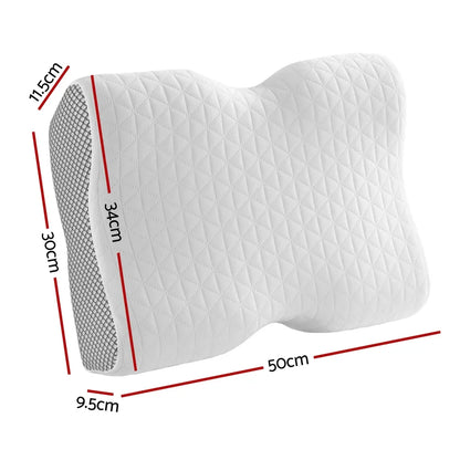 Giselle Memory Foam Pillow Contour Neck - Mekamart Australia
