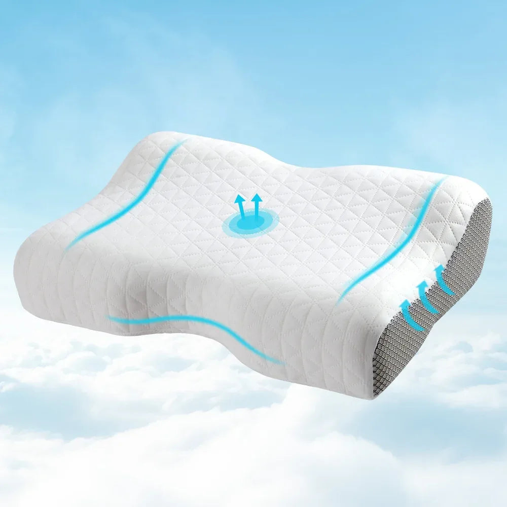 Giselle Memory Foam Pillow Contour Neck - Mekamart Australia
