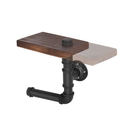 Artiss Floating DIY Pipe Shelf Toilet Paper Holder - Mekamart Australia