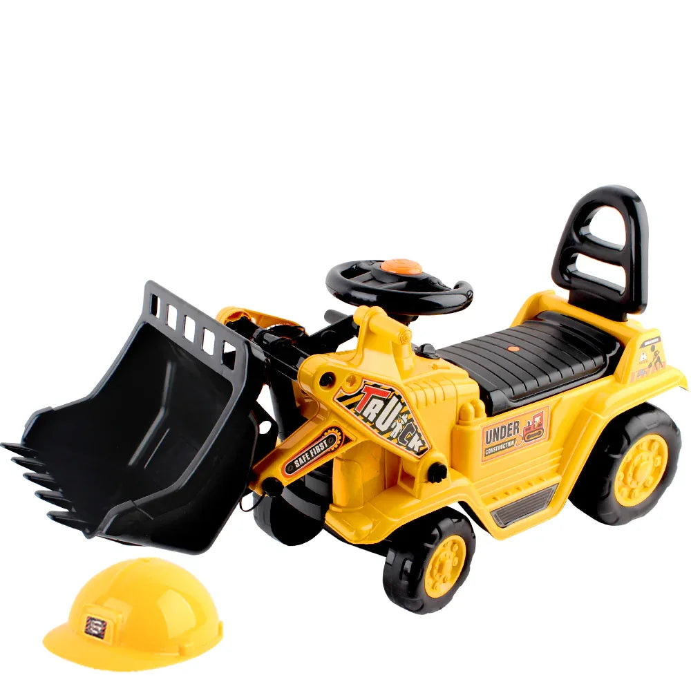Keezi Ride On Car Toys Kids Excavator Bulldozer Sandpit Digger Car Pretend Play - Mekamart Australia