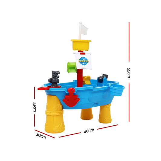Keezi Kids Sandpit Pretend Play Set Outdoor Toys Water Table Activity Play Set - Mekamart Australia