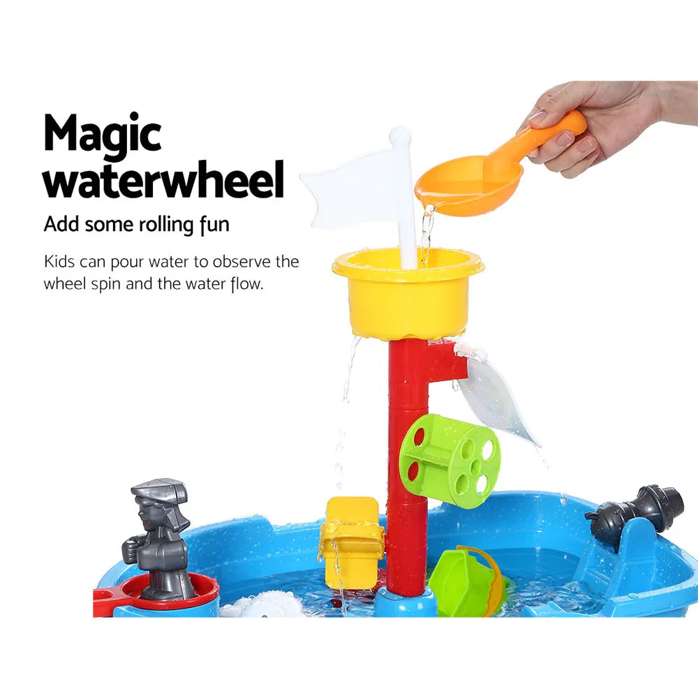 Keezi Kids Sandpit Pretend Play Set Outdoor Toys Water Table Activity Play Set - Mekamart Australia