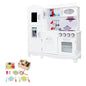 Keezi Kids Kitchen Play Set Wooden Pretend Toys Cooking Children Food White - Mekamart Australia