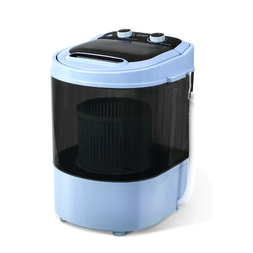 Devanti Portable Washing Machine 3KG Black - Mekamart Australia
