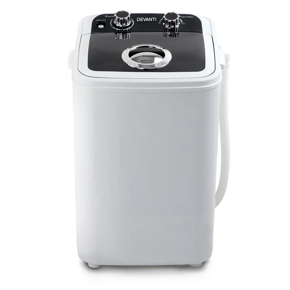 Devanti Portable Washing Machine 4.6KG Black - Mekamart Australia
