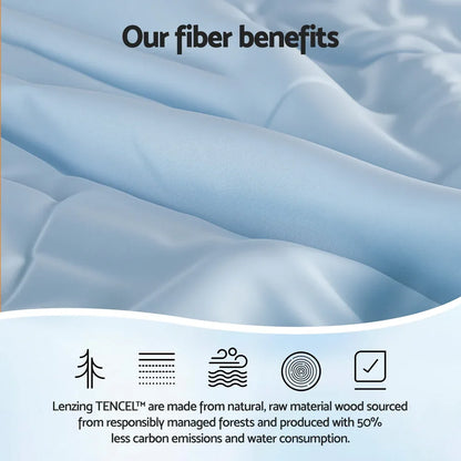 Giselle Tencel Quilt 200GSM Summer Quilts Comforter Doona Light Weight Soft Throw Blanket King - Mekamart Australia