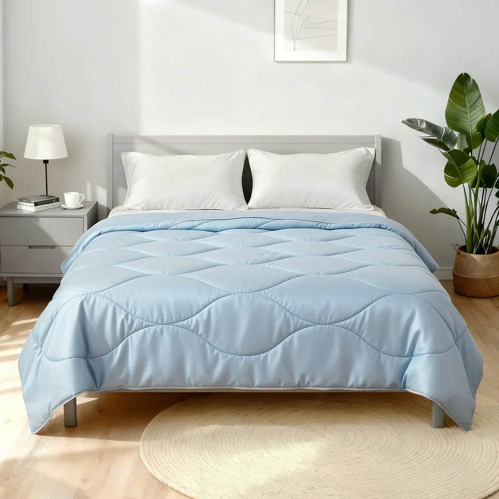 Giselle Tencel Quilt 200GSM Summer Quilts Comforter Doona Light Weight Soft Throw Blanket King - Mekamart Australia