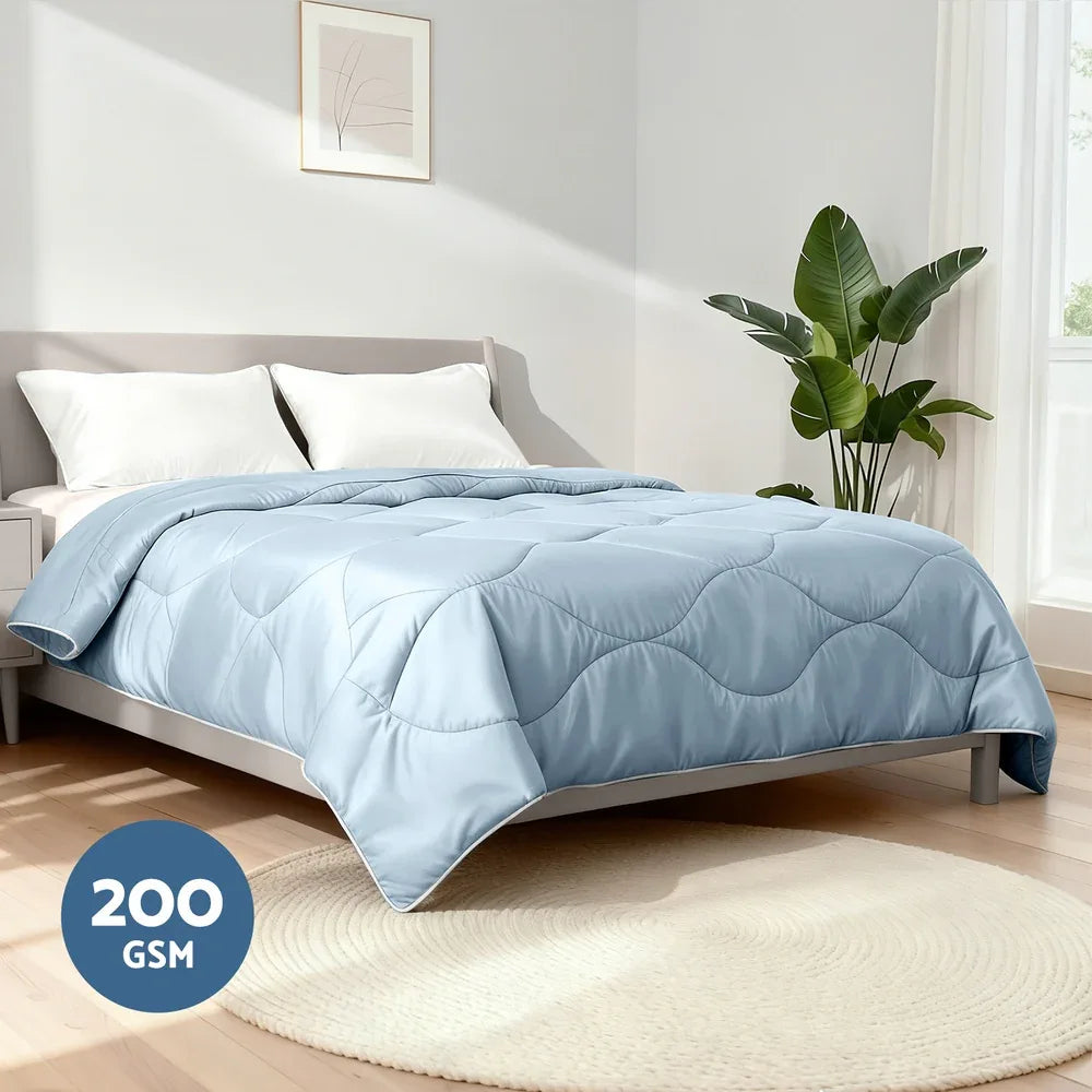 Giselle Tencel Quilt 200GSM Summer Quilts Comforter Doona Light Weight Soft Throw Blanket Super King - Mekamart Australia