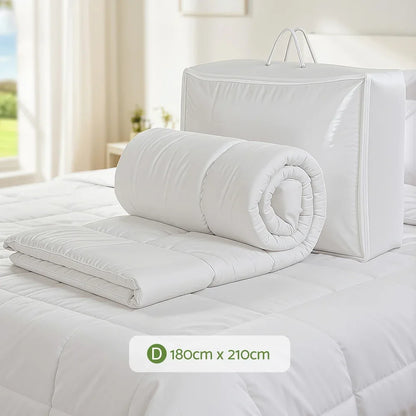 Giselle Bedding 200GSM Bamboo Quilt Summer Quilts All Season Doona Duvet Lightweight Double - Mekamart Australia