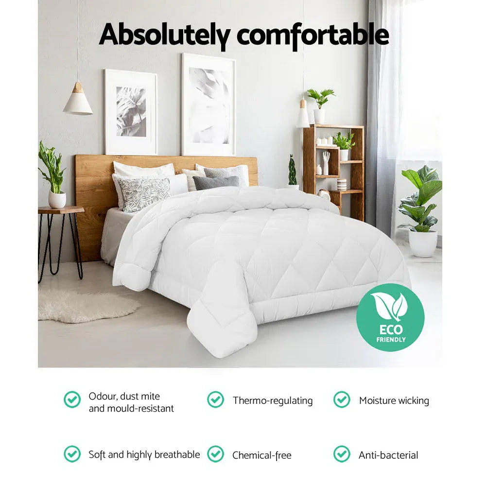 Giselle Bedding 400GSM Microfibre Bamboo Quilt King - Mekamart Australia