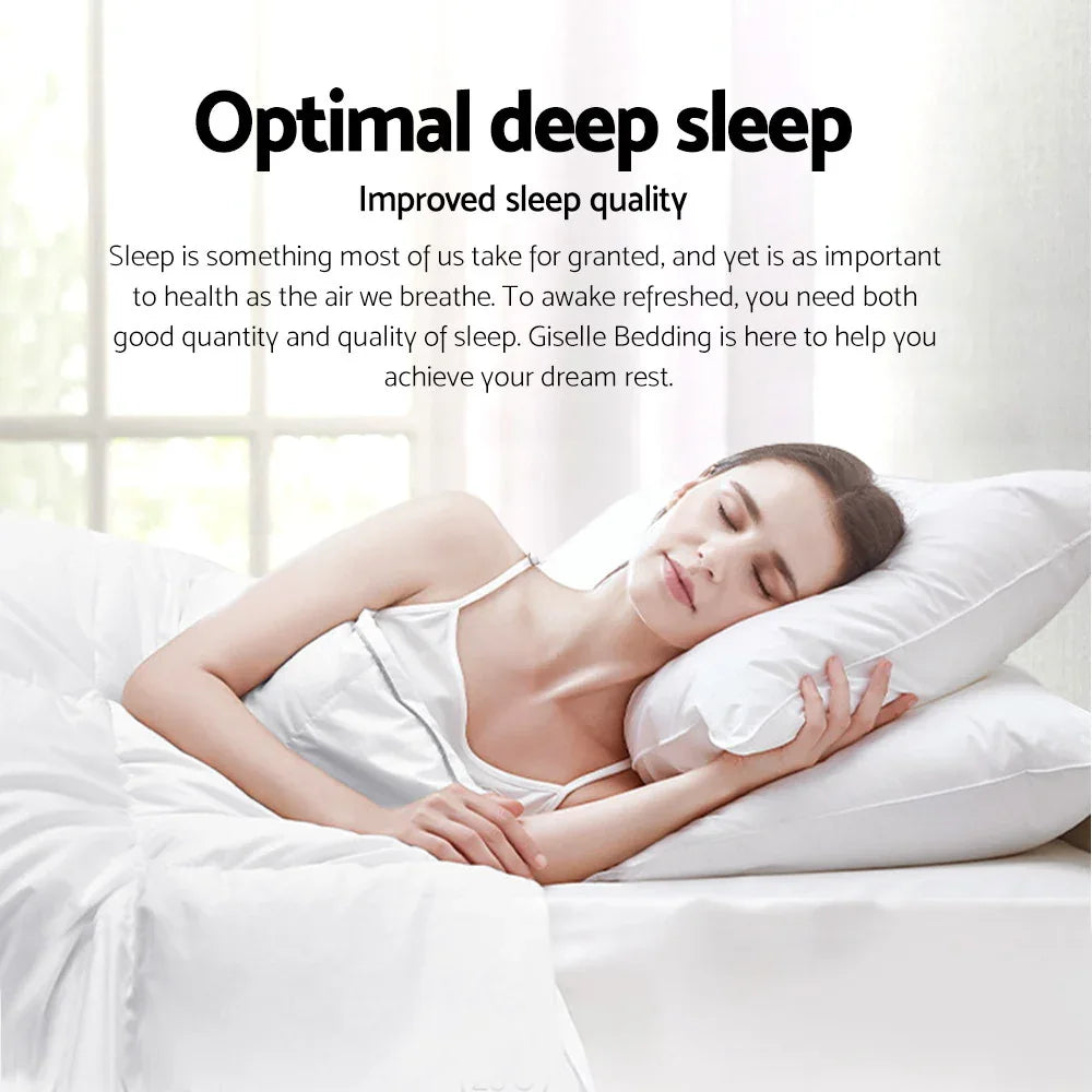 Giselle Bedding 700GSM Duck Down Feather Quilt Duvet Doona Winter Blanket Single - Mekamart Australia