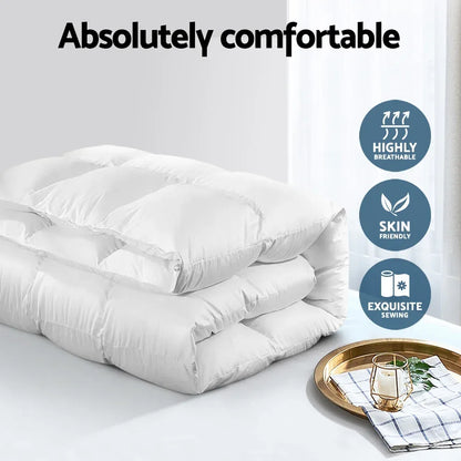 Giselle Bedding 500GSM Duck Down Feather Quilt Super King - Mekamart Australia