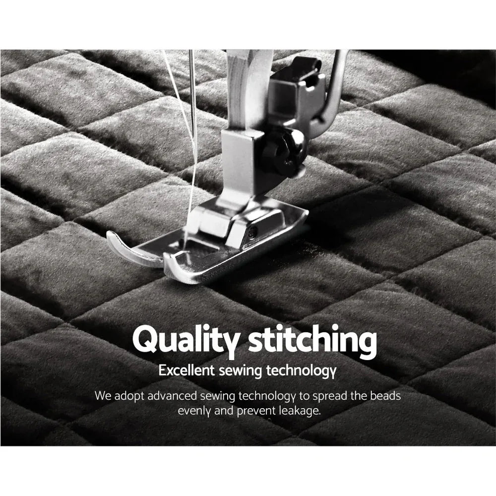 Giselle Bedding Faux Mink Quilt Charcoal Super King - Mekamart Australia
