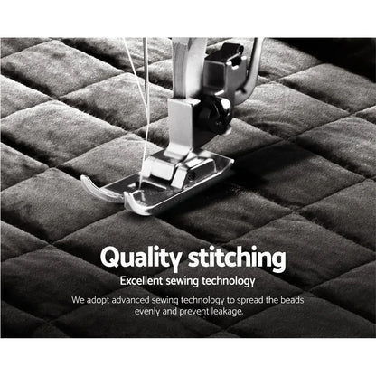 Giselle Bedding Faux Mink Quilt Charcoal Super King - Mekamart Australia