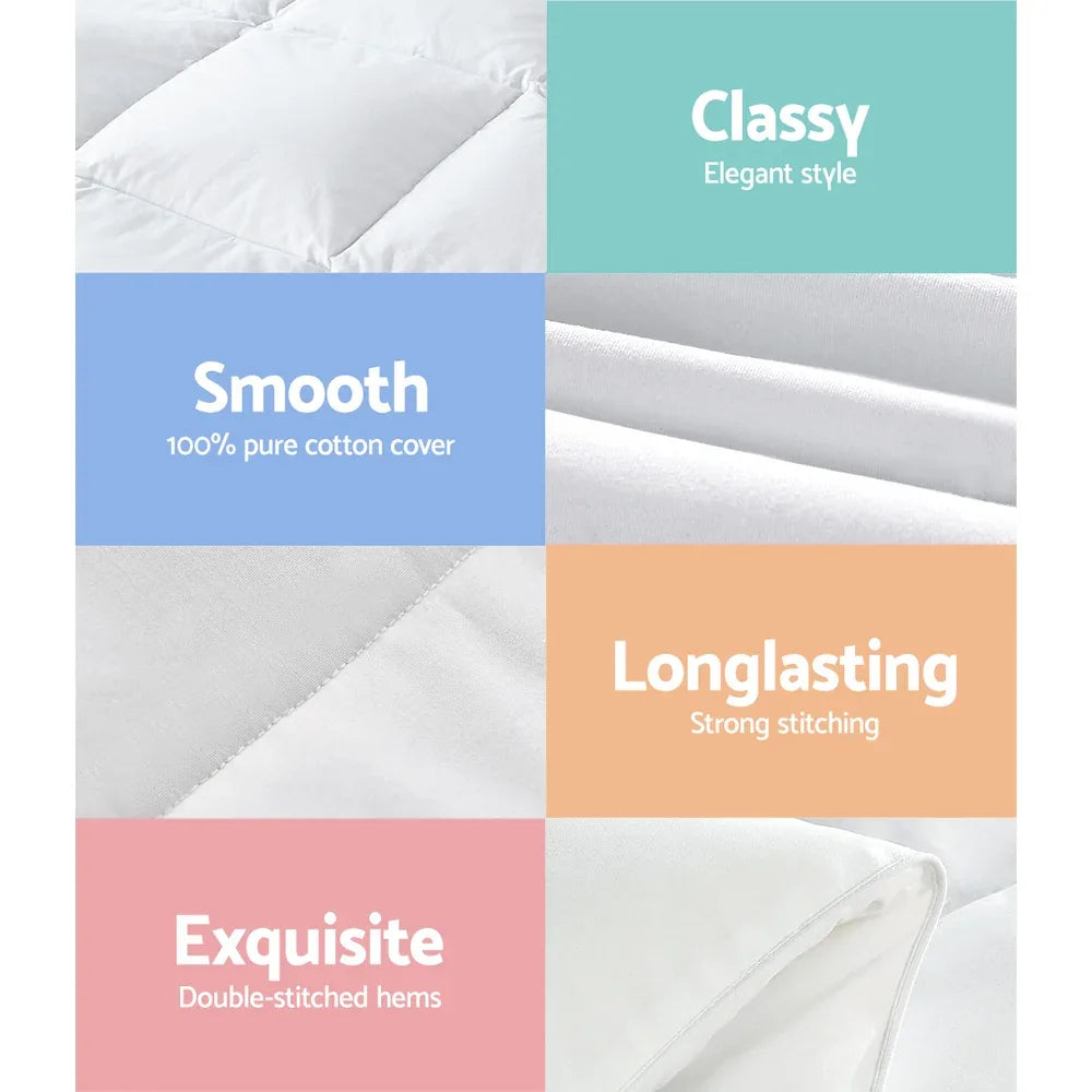 Giselle Bedding 800GSM Goose Down Feather Quilt King - Mekamart Australia