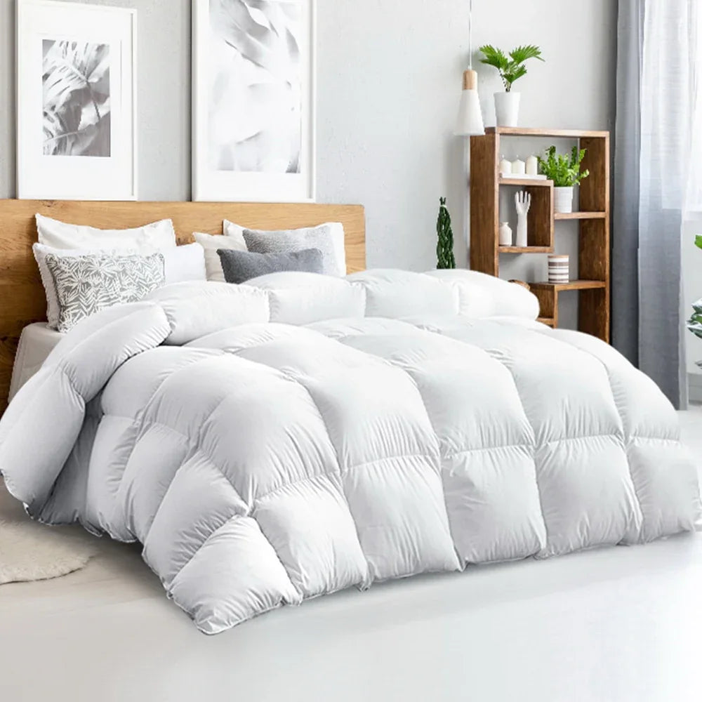 Giselle Bedding 500GSM Goose Down Feather Quilt Queen - Mekamart Australia