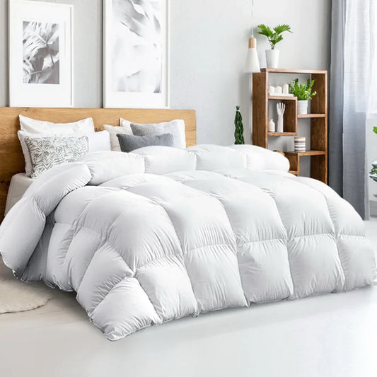 Giselle Bedding 500GSM Goose Down Feather Quilt Queen - Mekamart Australia