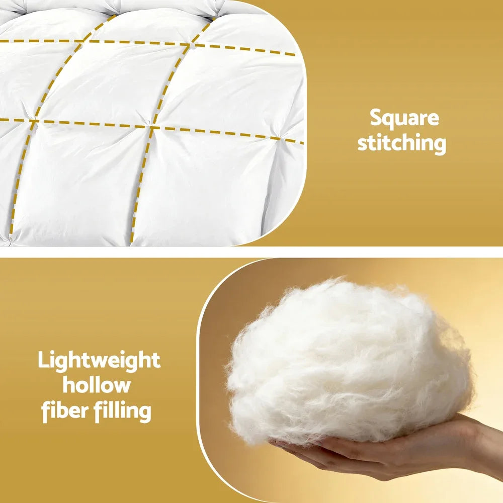 Giselle Bedding Double Size 400GSM Microfiber Quilt All Season Duvet Quilts Comforter Winter Summer - Mekamart Australia