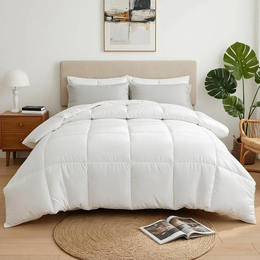 Giselle Bedding Queen Size 400GSM Microfiber Quilt All Season Duvet Quilts Comforter Winter Summer - Mekamart Australia