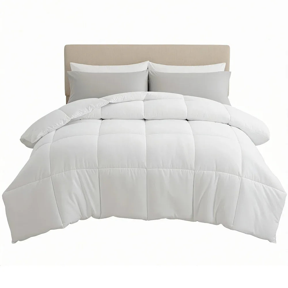 Giselle Bedding Queen Size 400GSM Microfiber Quilt All Season Duvet Quilts Comforter Winter Summer - Mekamart Australia