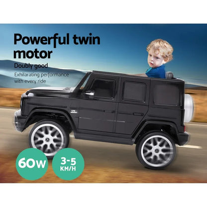 Kids Electric Ride On Car Mercedes-Benz Licensed AMG G63 Toy Cars 12V Black - Mekamart Australia