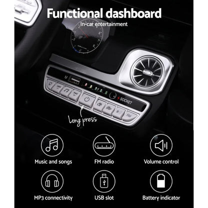 Kids Electric Ride On Car Mercedes-Benz Licensed AMG G63 Toy Cars 12V Black - Mekamart Australia