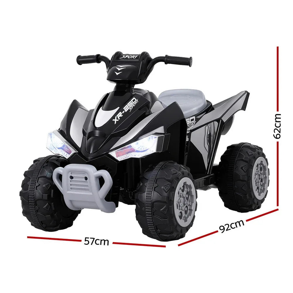Rigo Kids Ride On Car ATV Quad Motorbike Electric Outdoor Toys 12V Black - Mekamart Australia