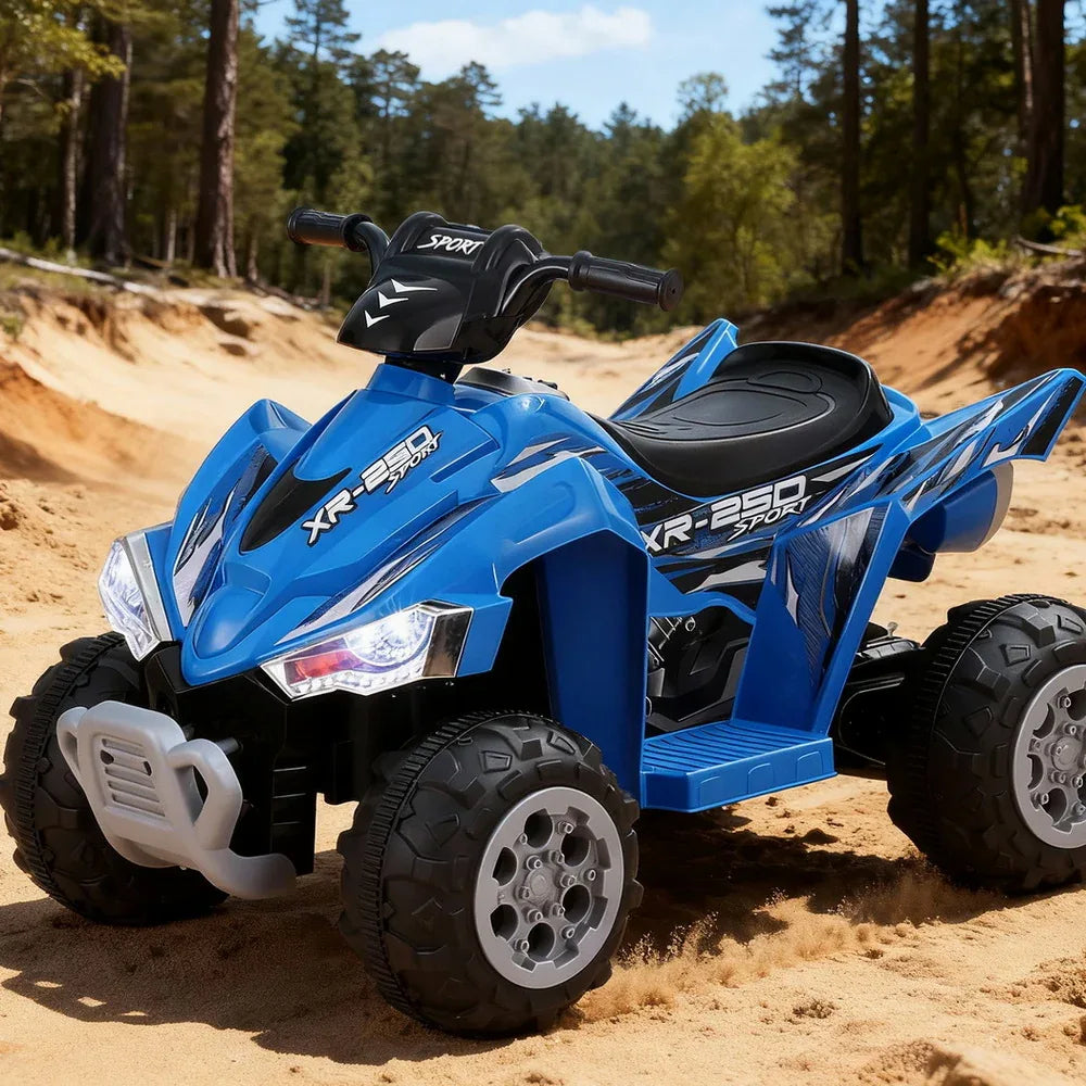Rigo Kids Ride On Car ATV Quad Motorbike Electric Outdoor Toys 12V Blue - Mekamart Australia