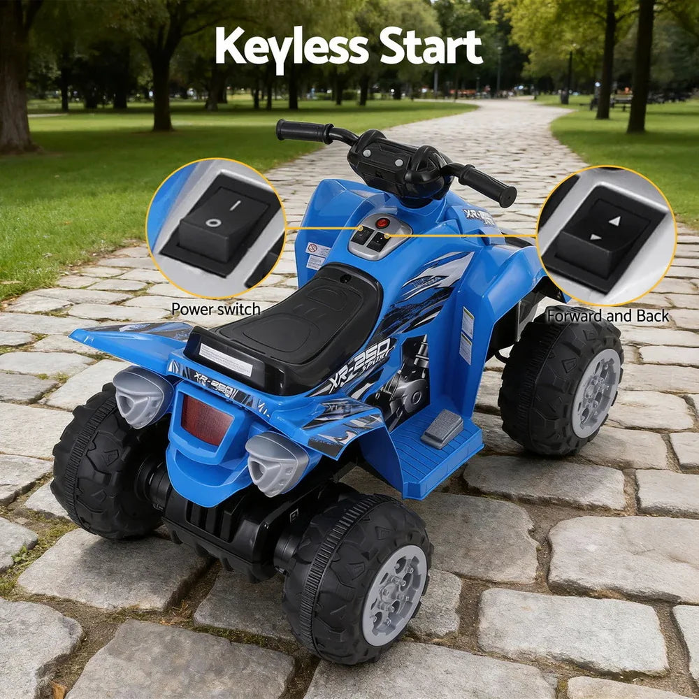 Rigo Kids Ride On Car ATV Quad Motorbike Electric Outdoor Toys 12V Blue - Mekamart Australia