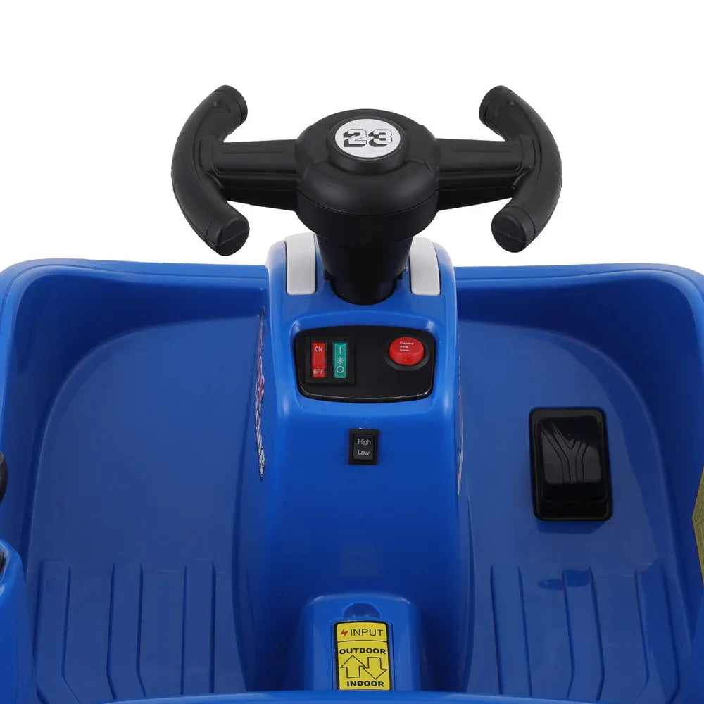 Rigo Kids Ride On Car Bumper Kart 6V Electric Toys Cars Remote Control Blue - Mekamart Australia