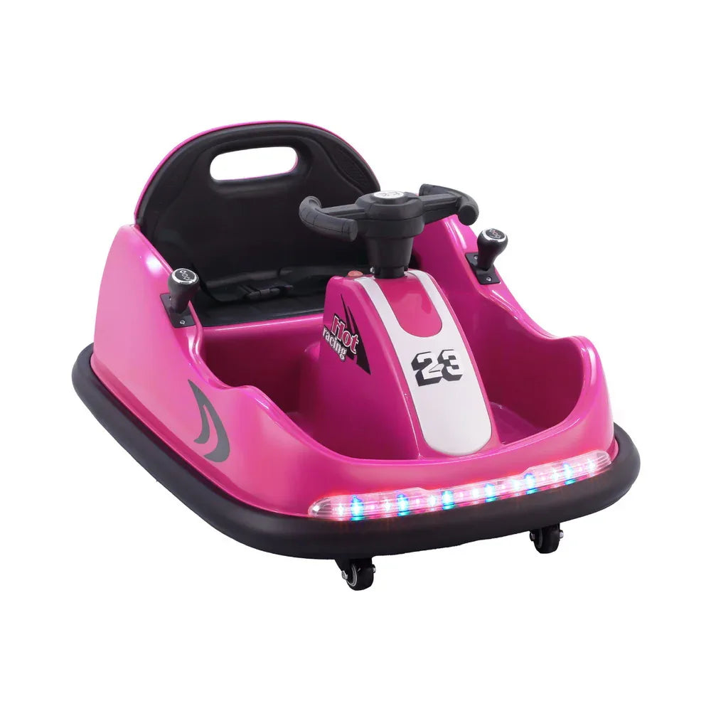 Rigo Kids Ride On Car Bumper Kart 6V Electric Toys Cars Remote Control Pink - Mekamart Australia