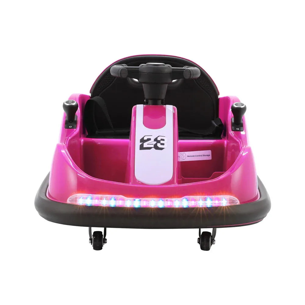 Rigo Kids Ride On Car Bumper Kart 6V Electric Toys Cars Remote Control Pink - Mekamart Australia
