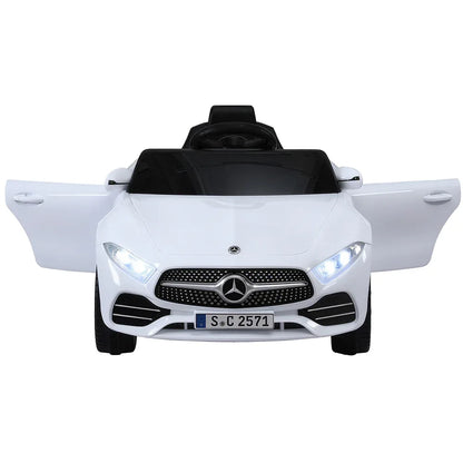 Kids Electric Ride On Car Licensed Outdoor Toys Cars Music Remote White - Mekamart Australia