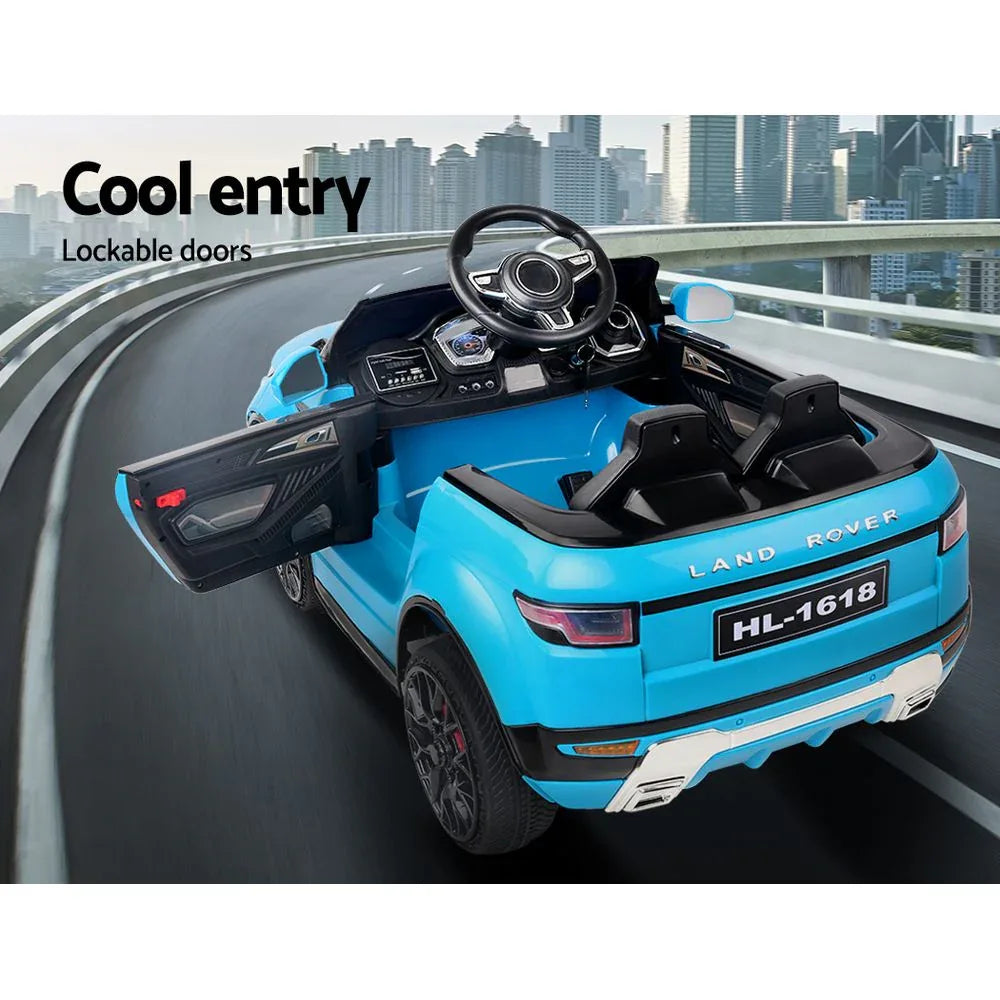 Rigo Kids Electric Ride On Car SUV Range Rover-inspired Toy Cars Remote 12V Blue - Mekamart Australia