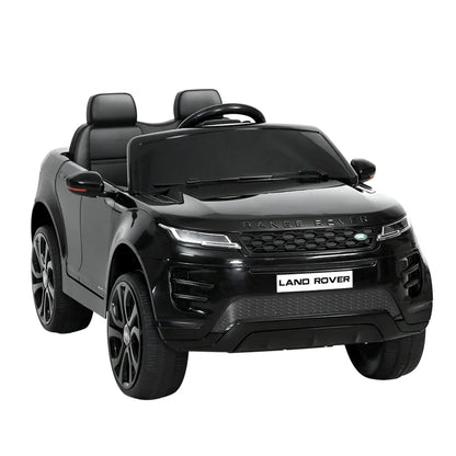 Kids Electric Ride On Car Land Rover Licensed Toy Cars Remote 12V Battery Black - Mekamart Australia