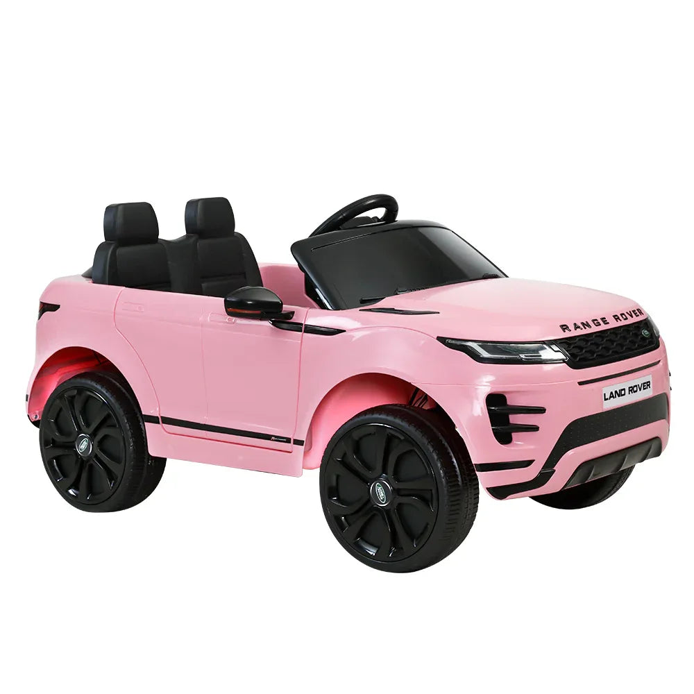 Kids Electric Ride On Car Land Rover Licensed Toy Cars Remote 12V Battery Pink - Mekamart Australia