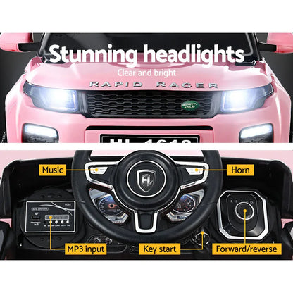 Rigo Kids Electric Ride On Car Range Rover-inspired Toy Cars Remote 12V Pink - Mekamart Australia