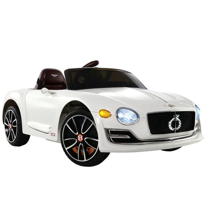 Kids Electric Ride On Car Bentley Licensed EXP12 Toy Cars Remote 12V White - Mekamart Australia