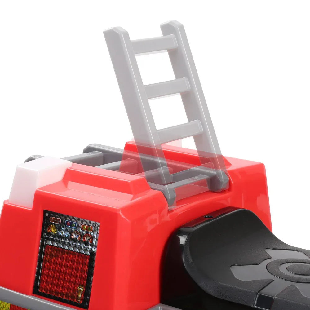 Rigo Kids Electric Ride On Car Fire Engine Fighting Truck Toy Cars 6V Red - Mekamart Australia