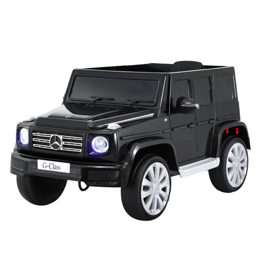 Kids Ride On Car Licensed Mercedes-Benz G500 Electric Toys Horn Remote 12V Black - Mekamart Australia