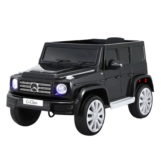 Kids Ride On Car Licensed Mercedes-Benz G500 Electric Toys Horn Remote 12V Black - Mekamart Australia