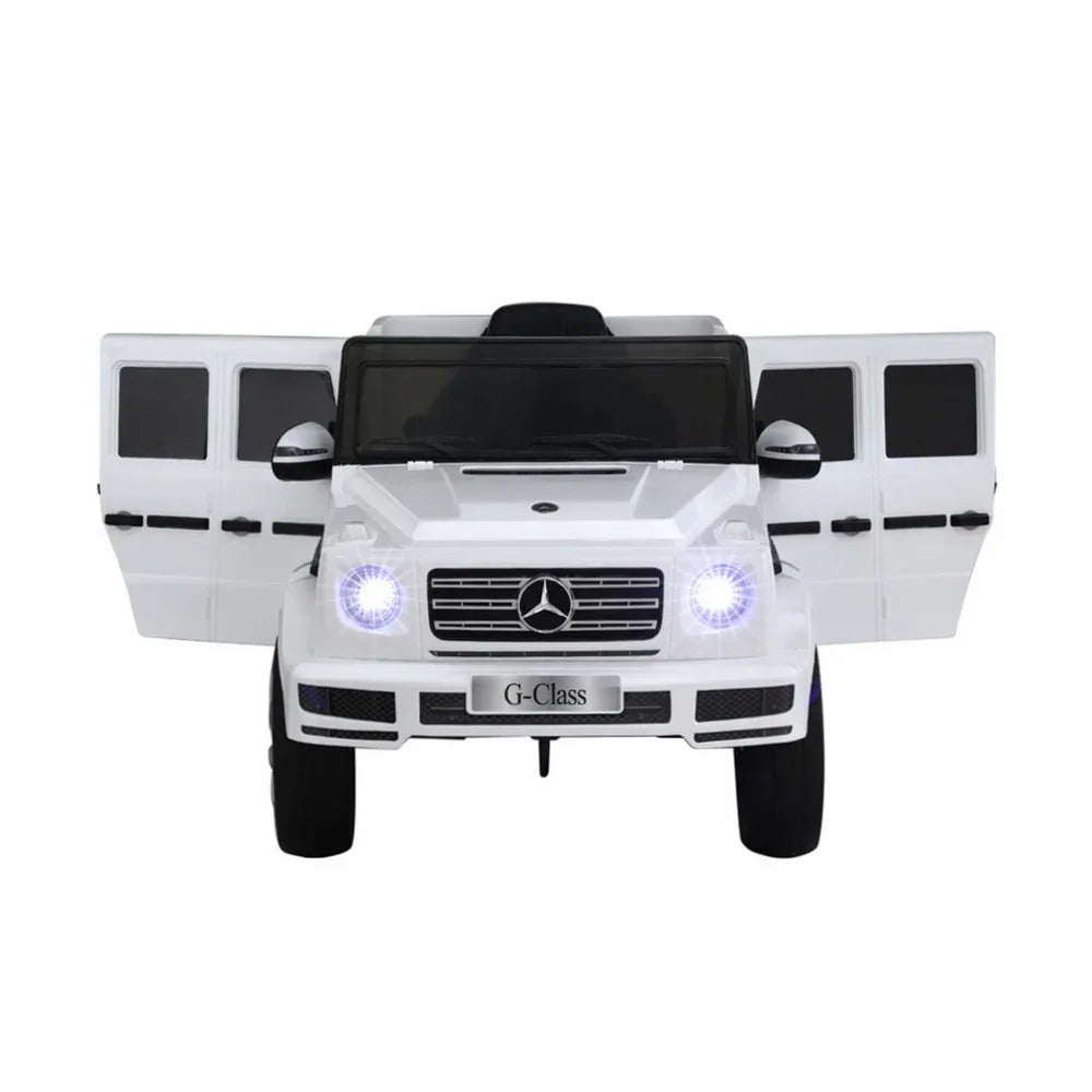 Kids Ride On Car Licensed G500 Electric Toys Horn Remote 12V White - Mekamart Australia