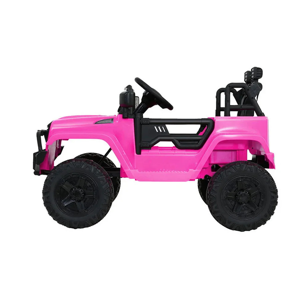 Rigo Kids Electric Ride On Car Jeep Toy Cars Remote 12V Pink - Mekamart Australia