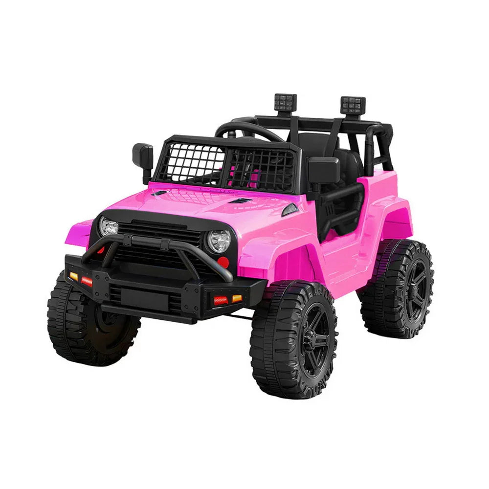 Rigo Kids Electric Ride On Car Jeep Toy Cars Remote 12V Pink - Mekamart Australia
