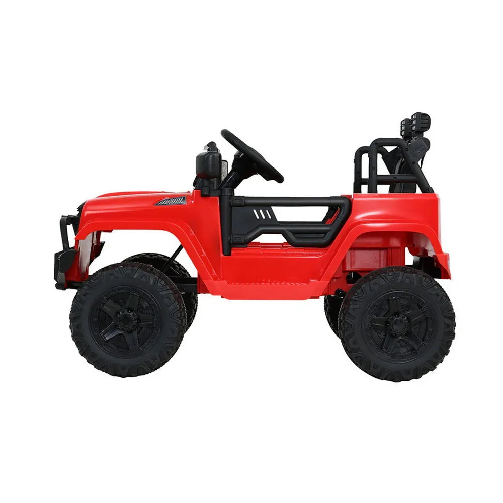 Rigo Kids Electric Ride On Car Jeep Toy Cars Remote 12V Red - Mekamart Australia