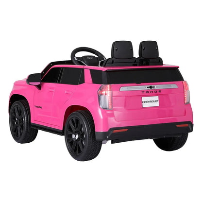 Kids Ride On Car Licensed Chevrolet Tahoe Electric Toys Horn Remote 12V Pink - Mekamart Australia