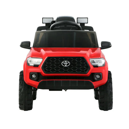 Kids Electric Ride On Car Toyota Tacoma Off Road Jeep Toy Cars Remote 12V Red - Mekamart Australia