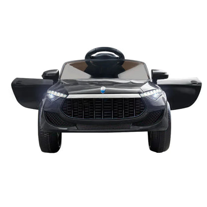 Rigo Kids Electric Ride On Car Toys Cars Horn Music Remote Control 12V Black - Mekamart Australia