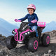Rigo Kids Ride On Car ATV Quad Motorbike Storage Rack Electric Toys 12V Pink - Mekamart Australia